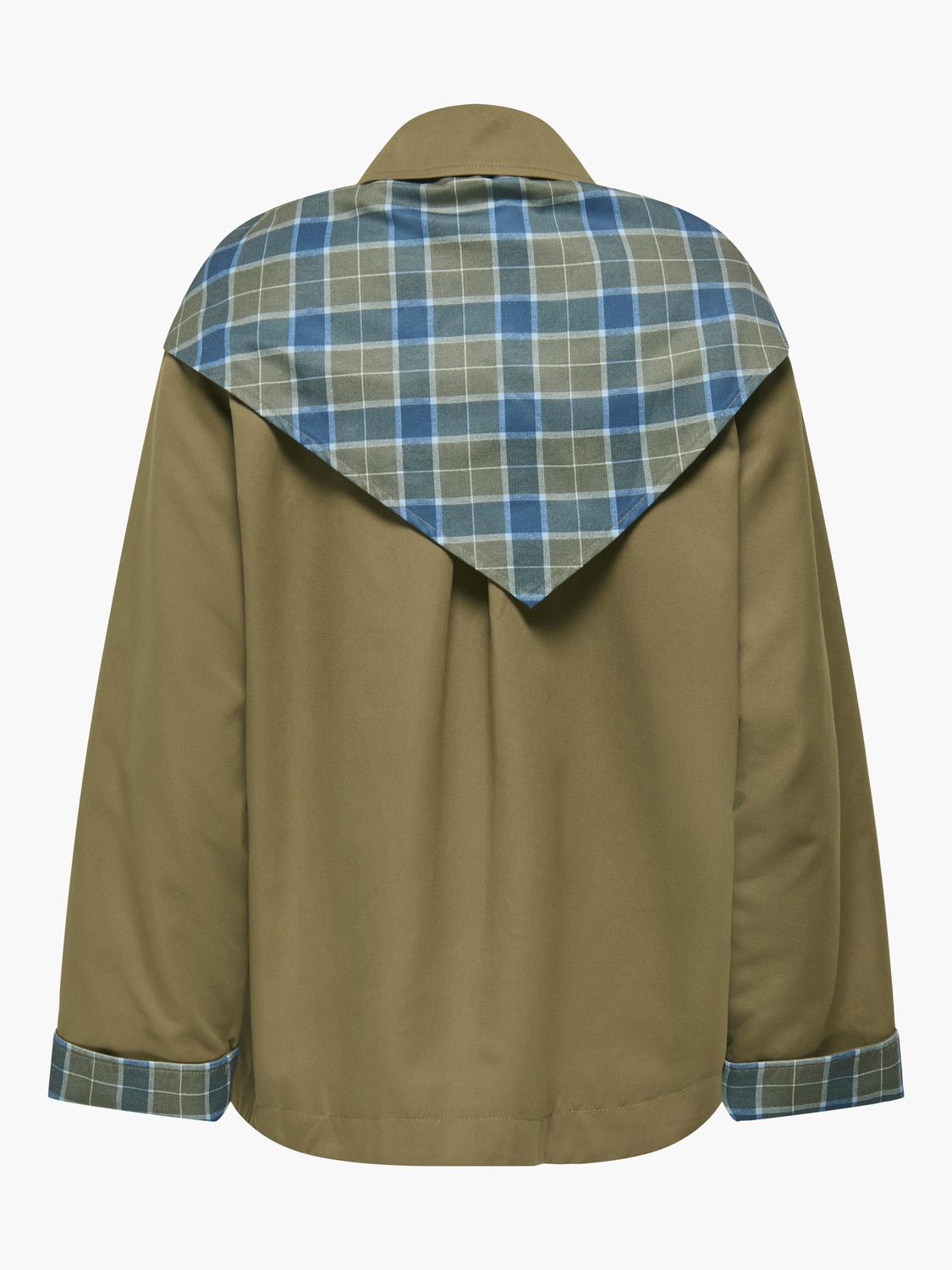 ONLZENIA MIX CHECK SCARF JACKET OTW - 3