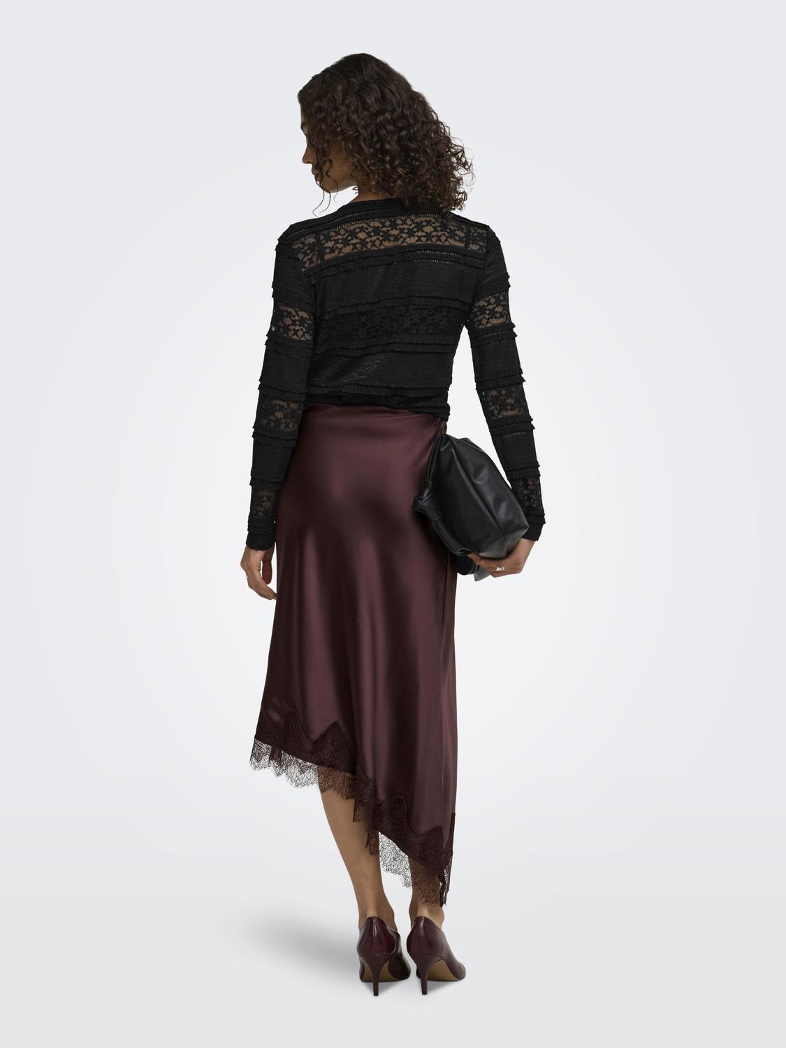 JDYSARAH L/S LACE TOP JRS NOOS - 2