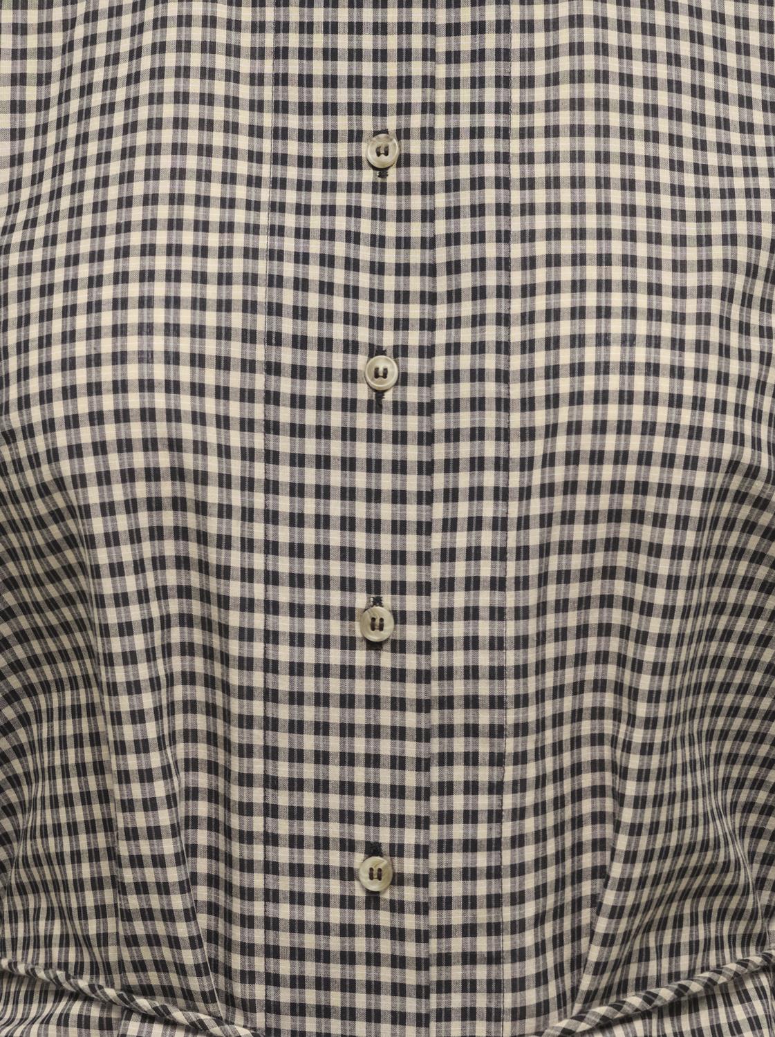 PGBELLA L/S CHECK TIE SHIRT WVN - 2