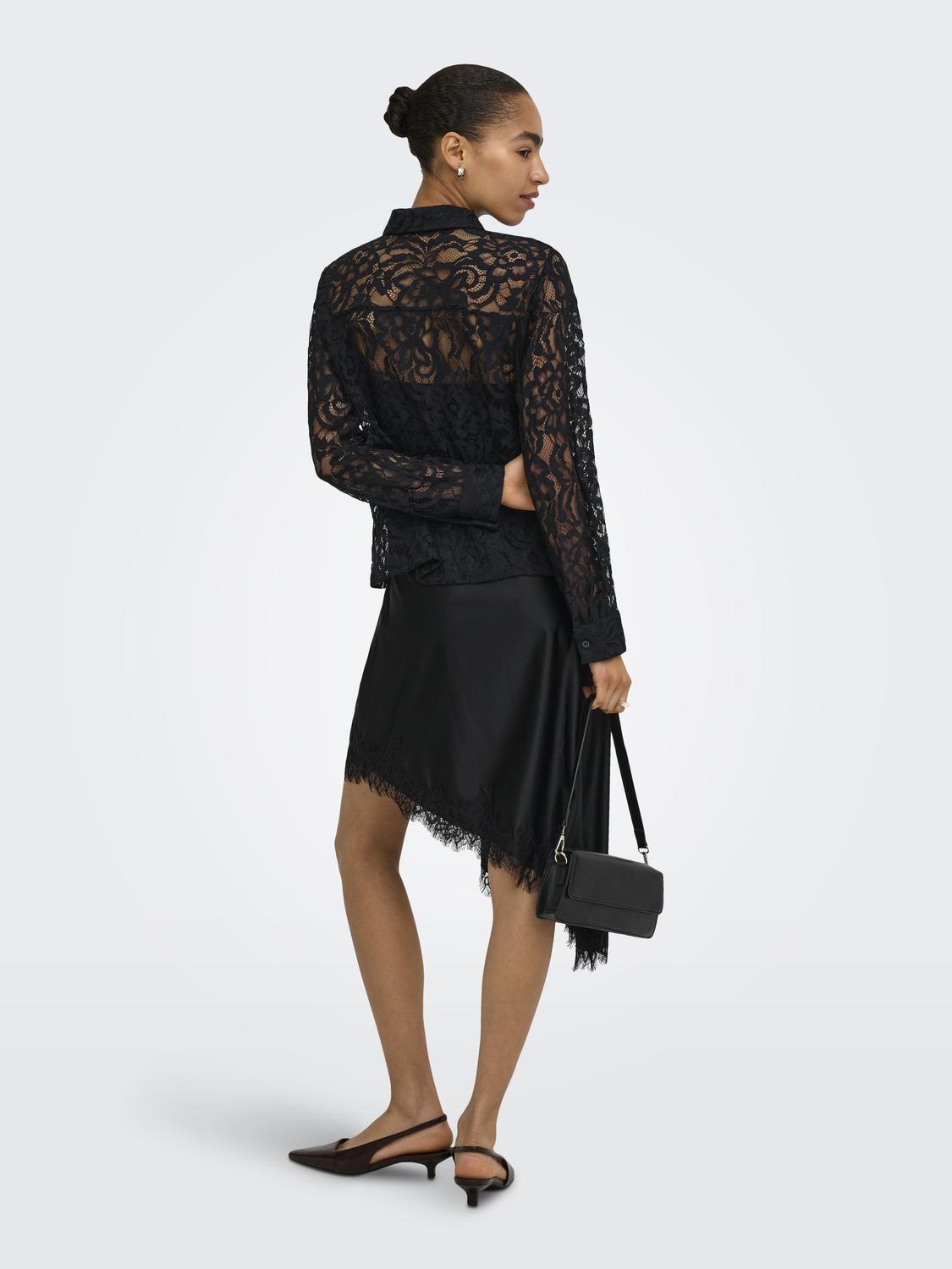 ONLBIRUN L/S LACE SHIRT WVN - 2
