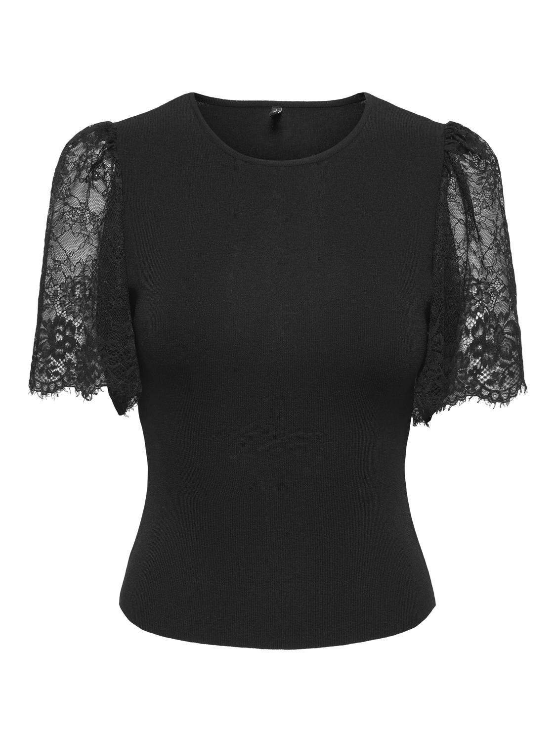 ONLCOPRA SS O-NECK WOVEN MIX EX KNT - 3