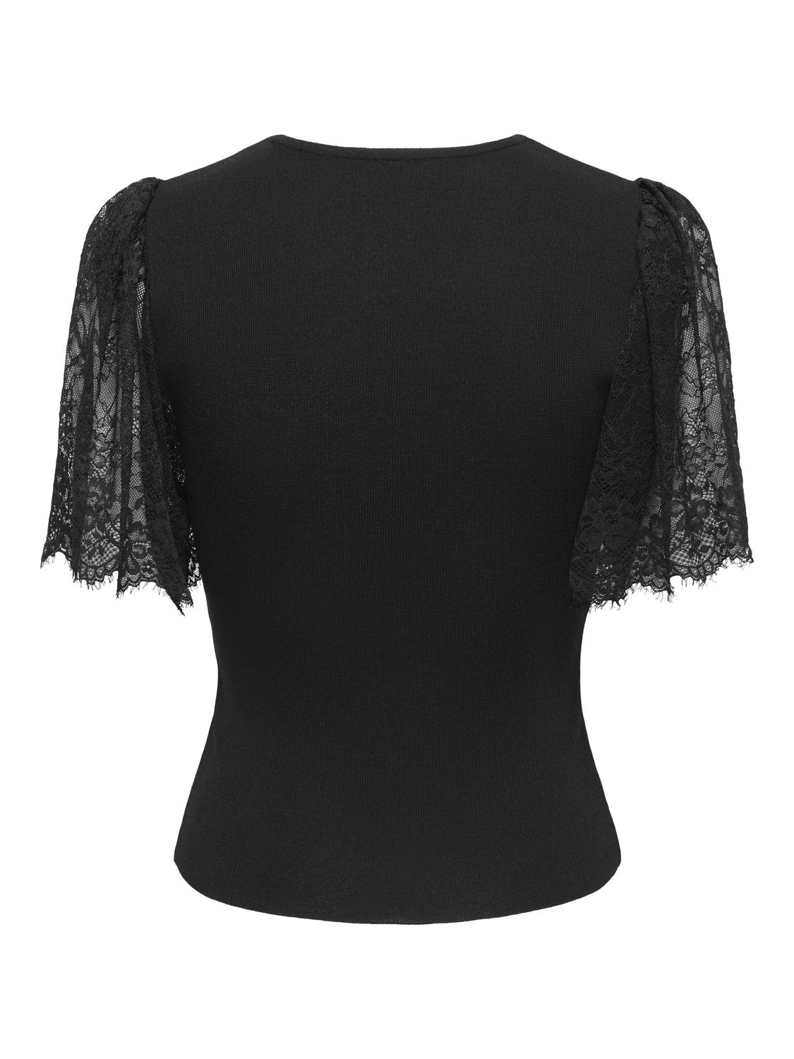 ONLCOPRA SS O-NECK WOVEN MIX EX KNT - 7