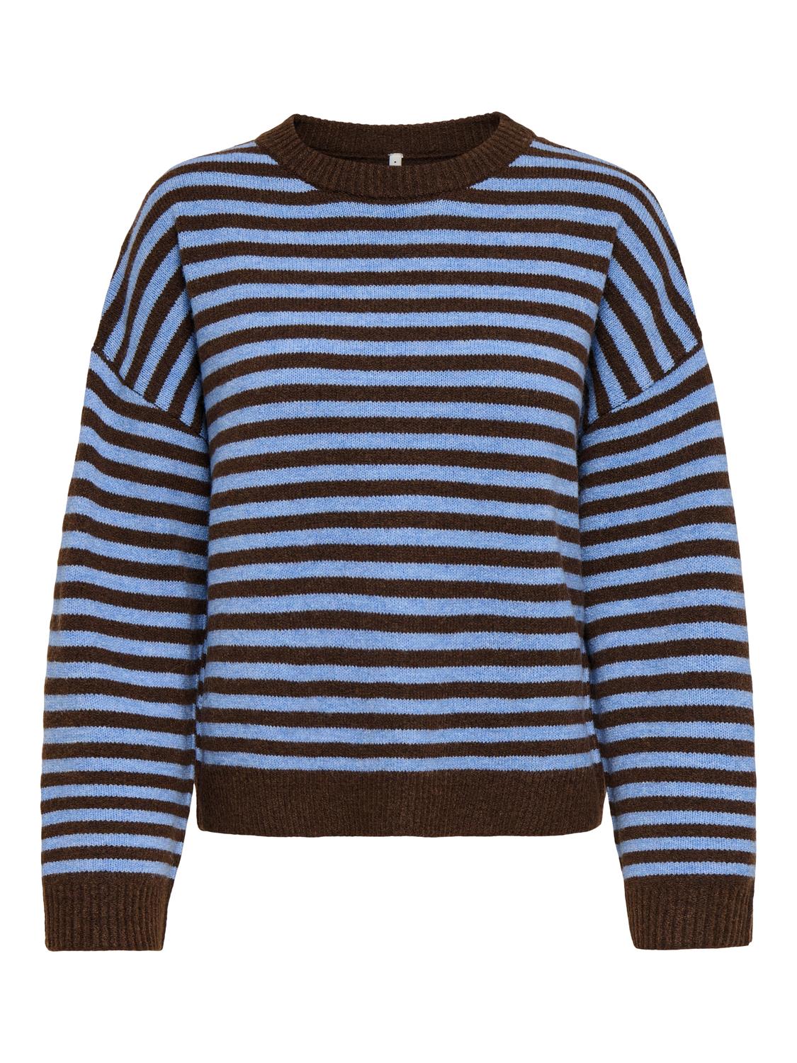 ONLALIVIA LS O-NECK STRIPE CS KNT - 3