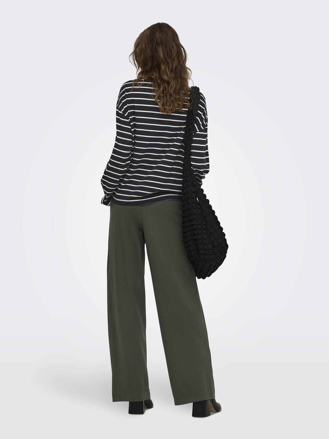 ONLHAPPY L/S O-NECK STRIPE TEE JRS - 2