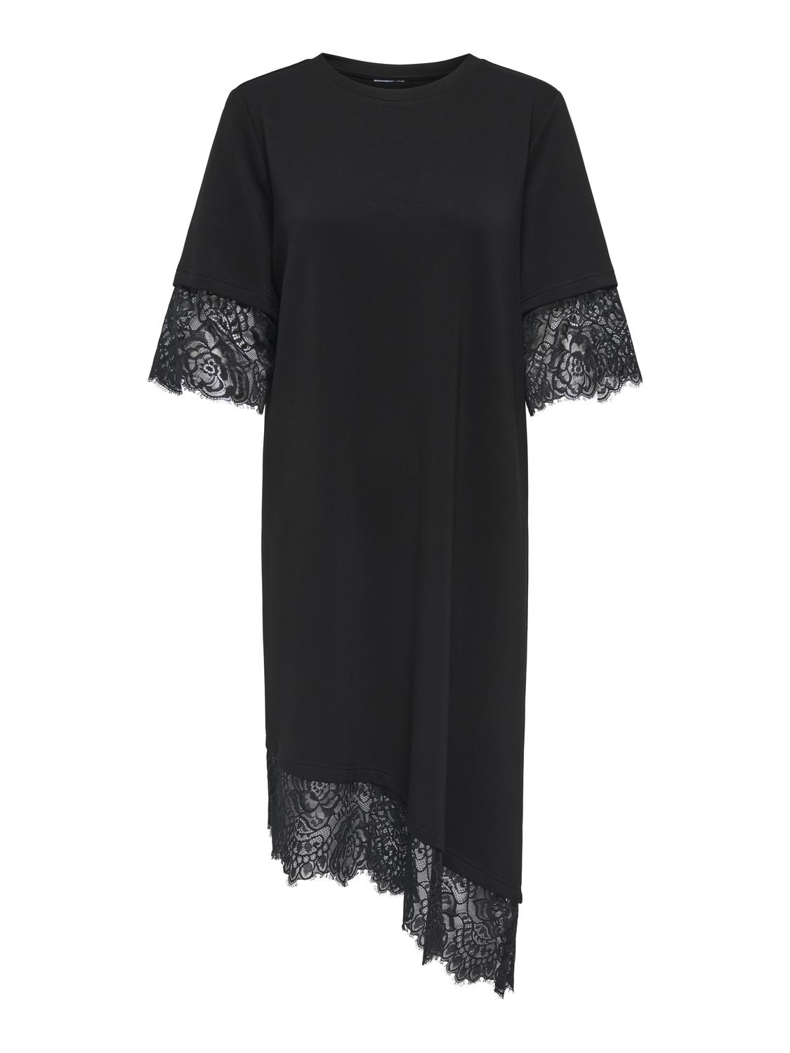 STUMATO 2/4 LACE ASSYM DRESS SWT
