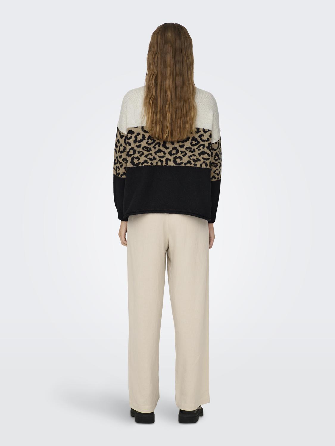ONLJADE ANIMAL LS O-NECK KNT NOOS - 2