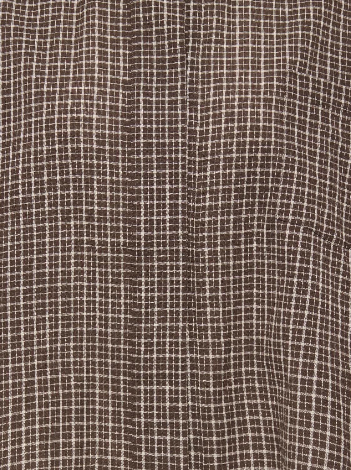 PGMADDI 7/8 LOOSE CHECK SHIRT WVN - 2