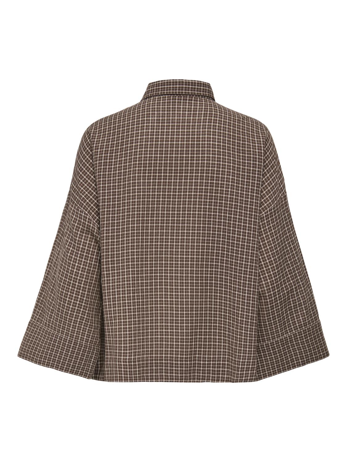 PGMADDI 7/8 LOOSE CHECK SHIRT WVN - 3