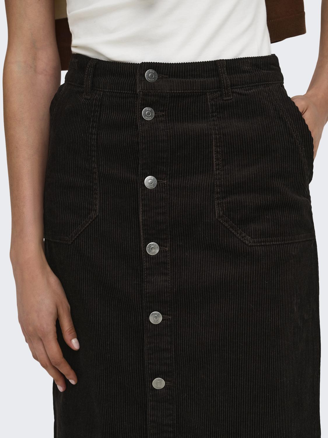 JDYSHIRAZ HW MIDI BUTTON SKIRT PNT - 5