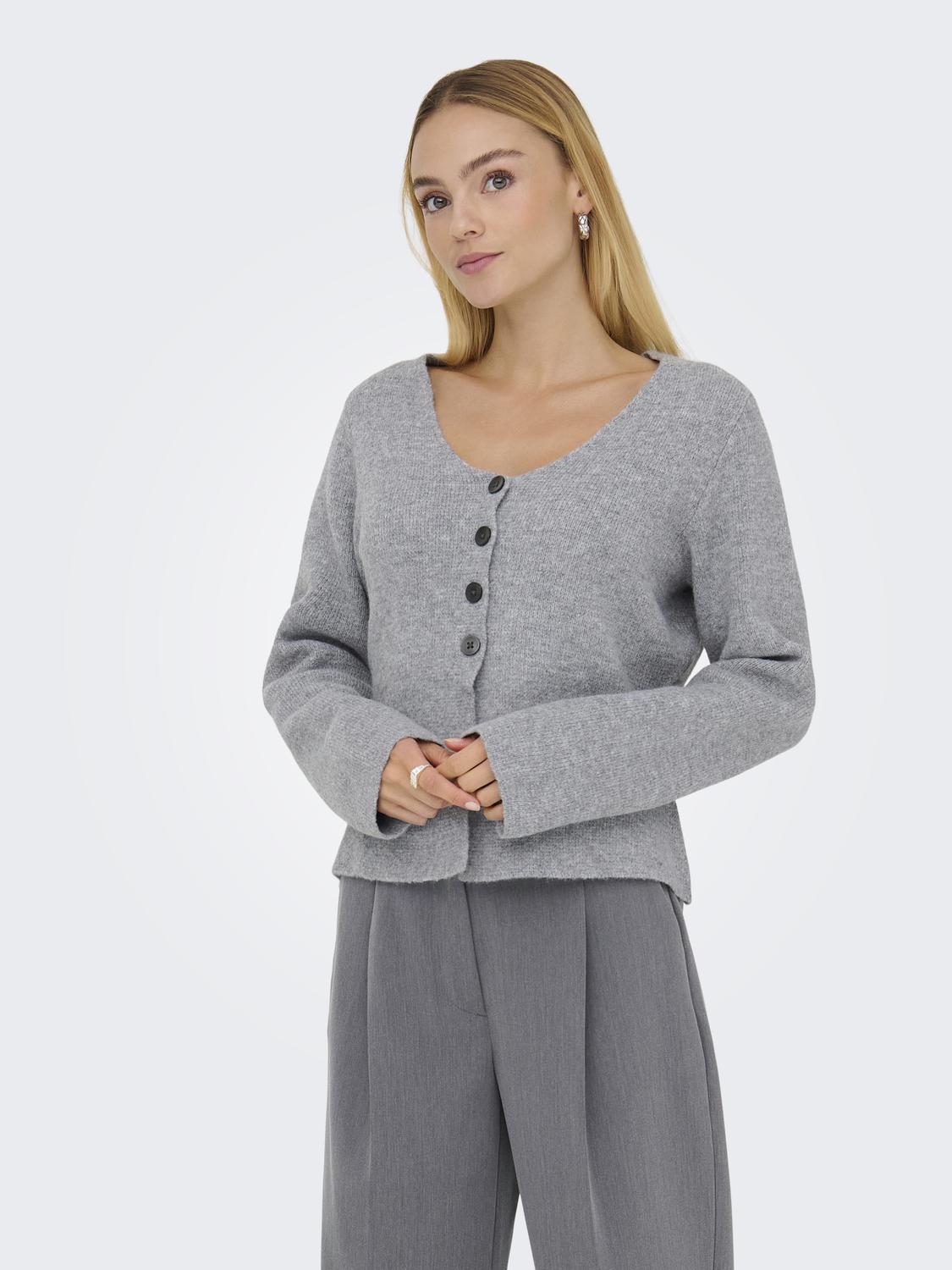 JDYLEA LIFE L/S BUTTON CARDIGAN KNT
