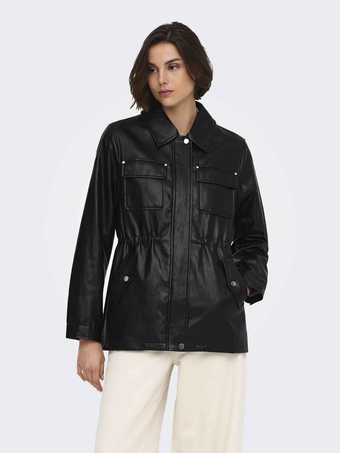 ONLMINI FAUX LEATH STRING JACKET CC OTW
