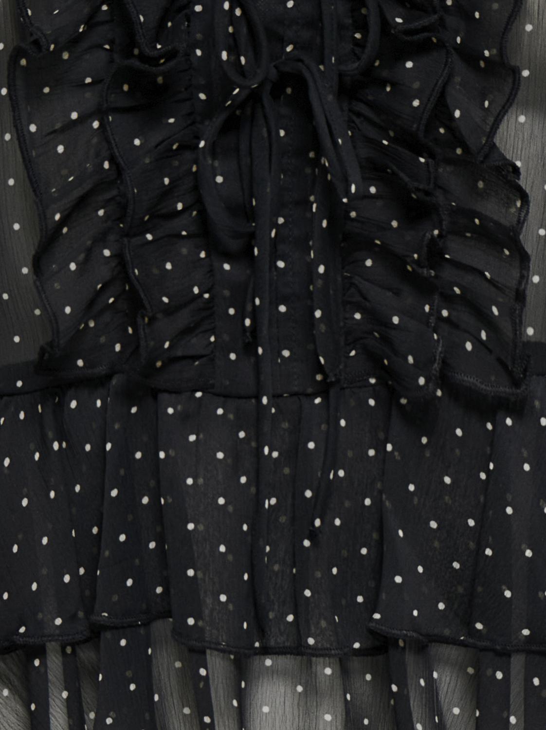 PGPIRRA L/S DOT FRILL TOP WVN - 2
