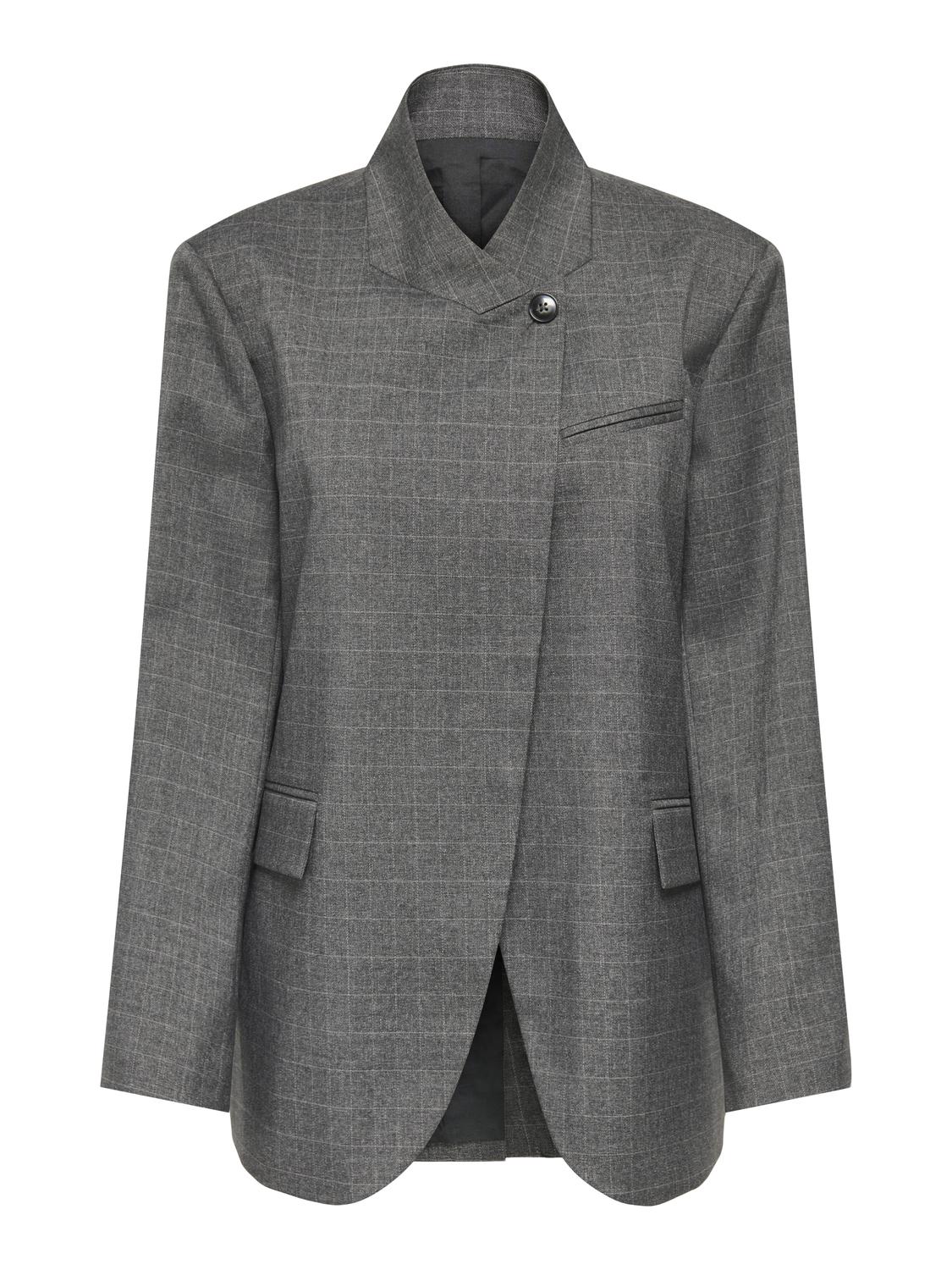STUCOMO 1-BUTTON CHECK BLAZER TLR UG