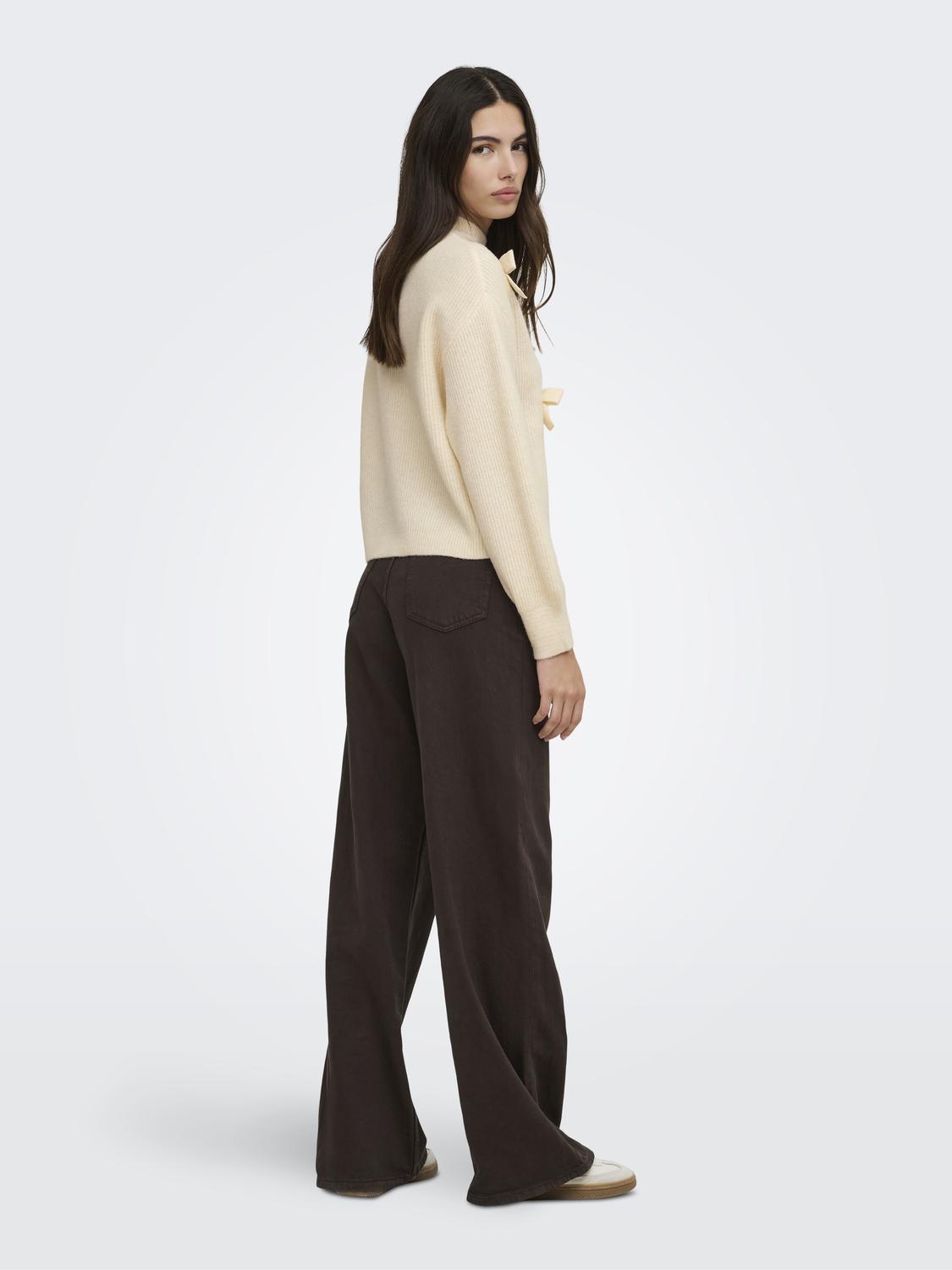 ONLLISA LS BOW PULLOVER KNT NOOS - 2