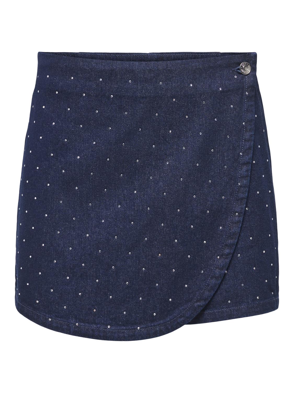 ONLSILO HW RHINESTONE DNM SKORT GUA