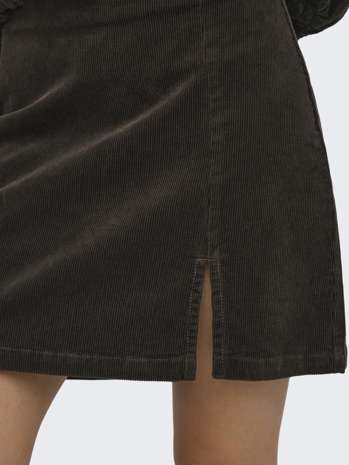 ONLFLORA HW CORD SHORT SLIT SKIRT PNT - 5