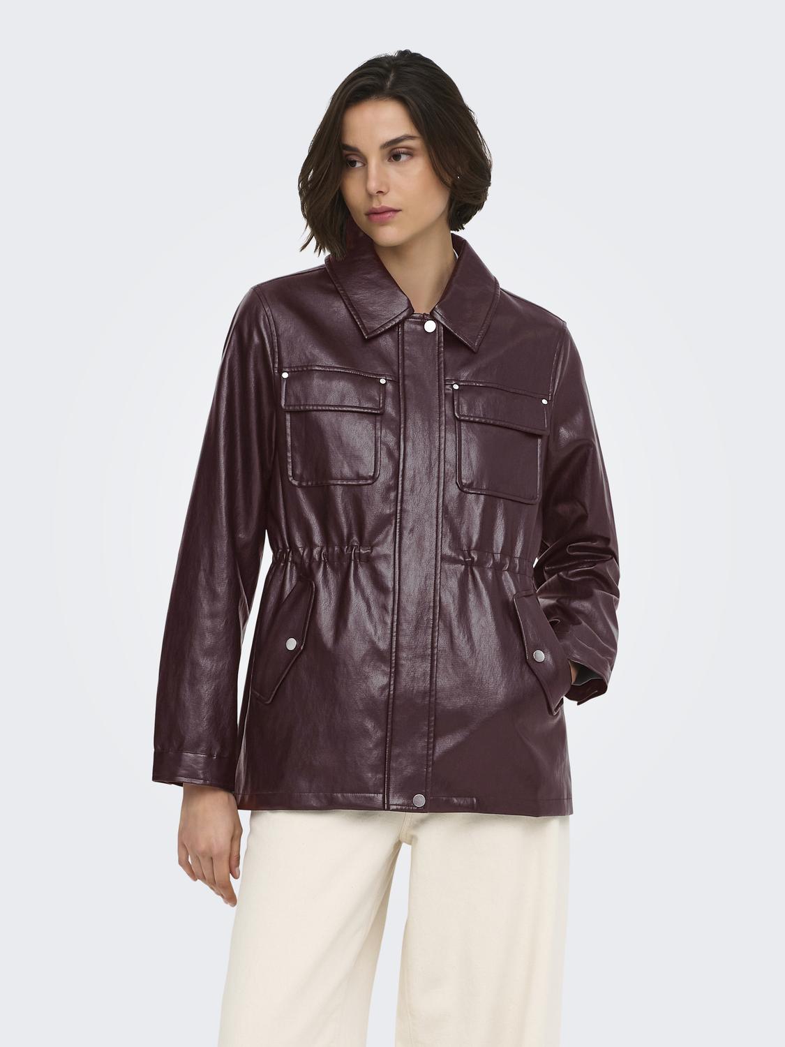ONLMINI FAUX LEATH STRING JACKET CC OTW