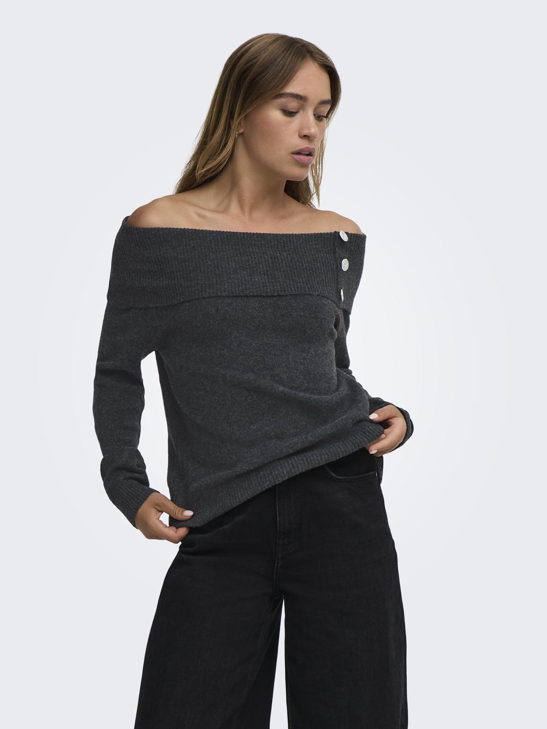JDYALIANA L/S OFFSHOULDER PULLO KNT NOOS