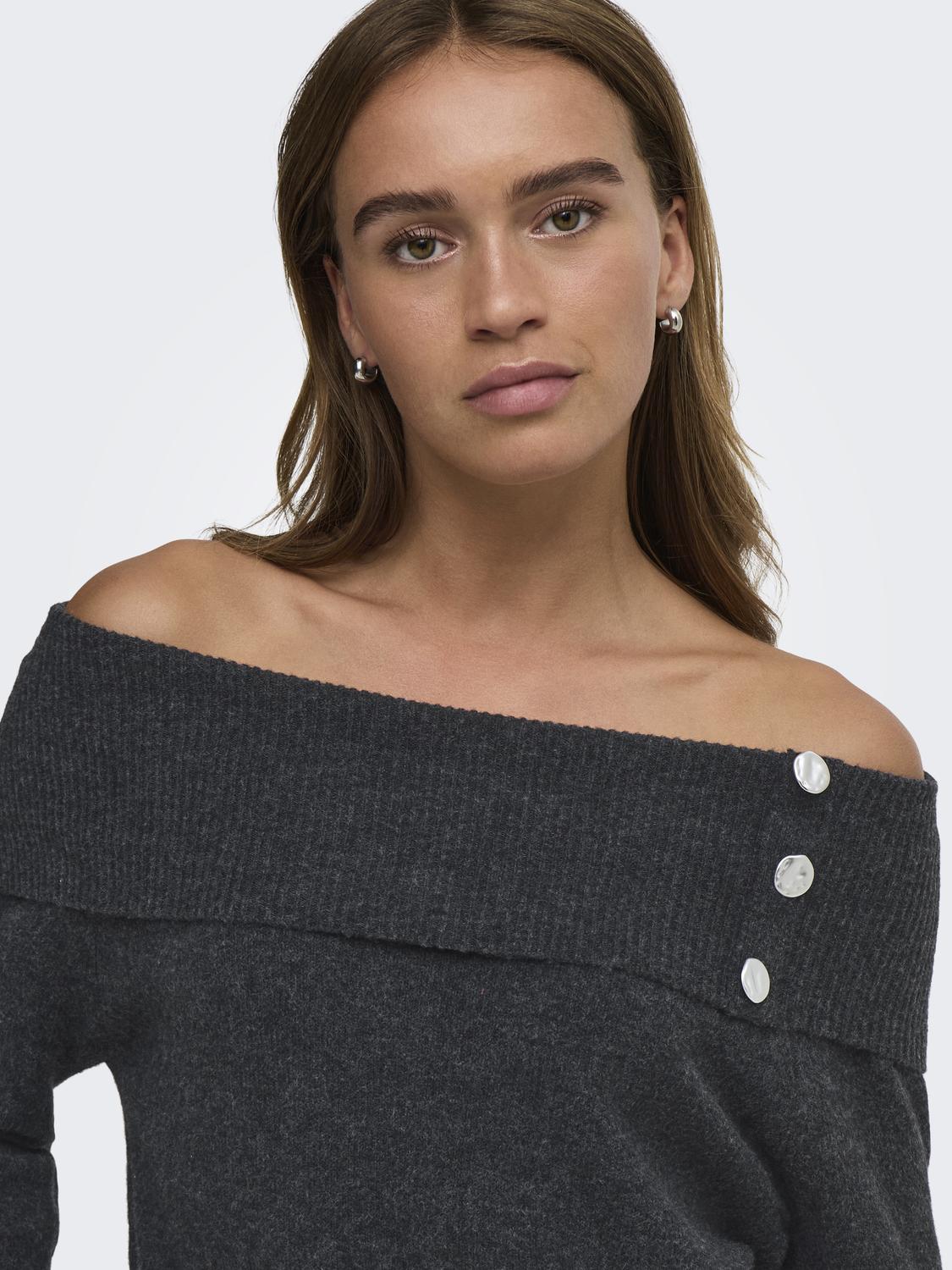 JDYALIANA L/S OFFSHOULDER PULLO KNT NOOS - 4