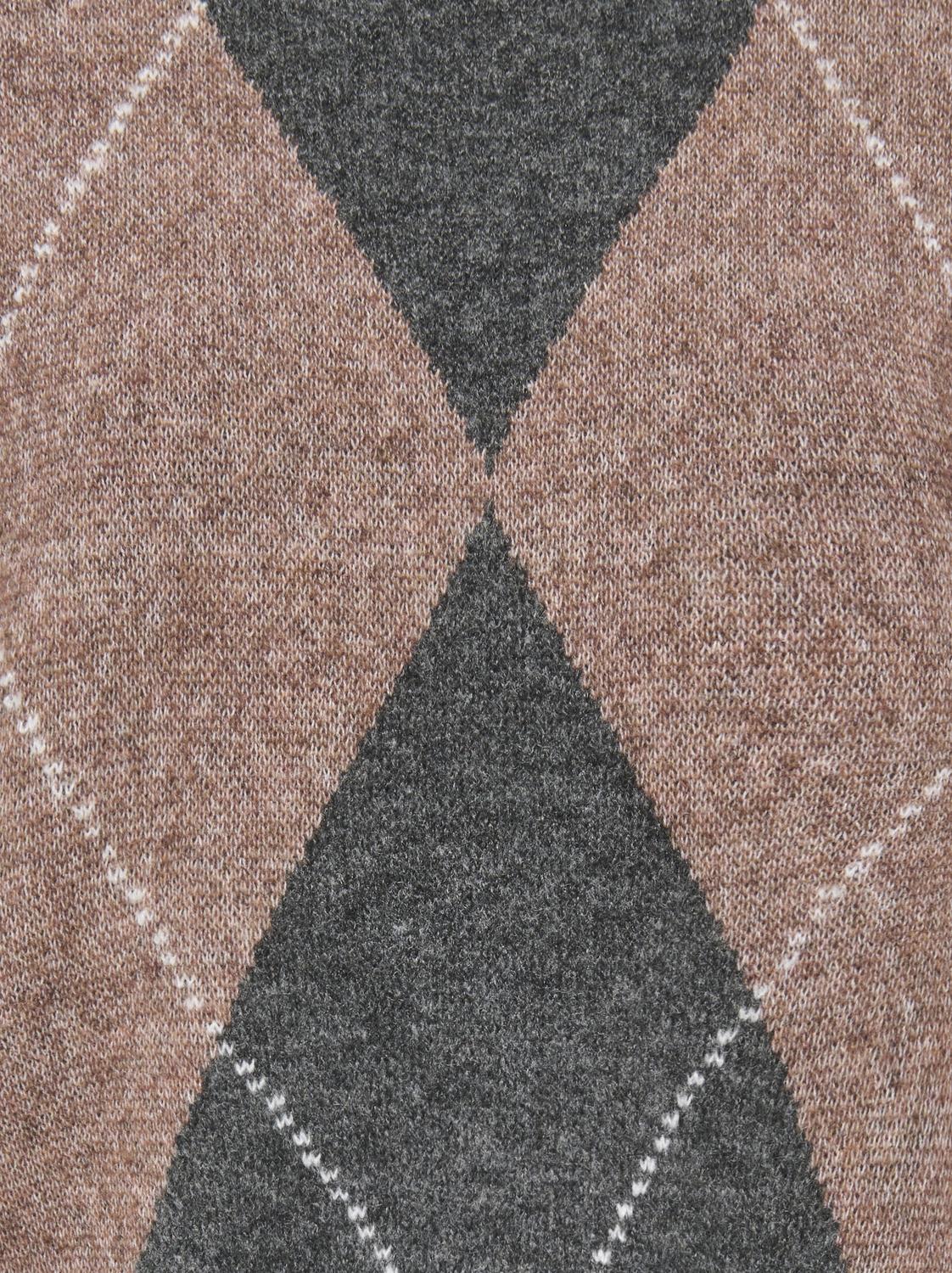 STUALEXA 2/4 ARGYLE PULLOVER KNT - 2