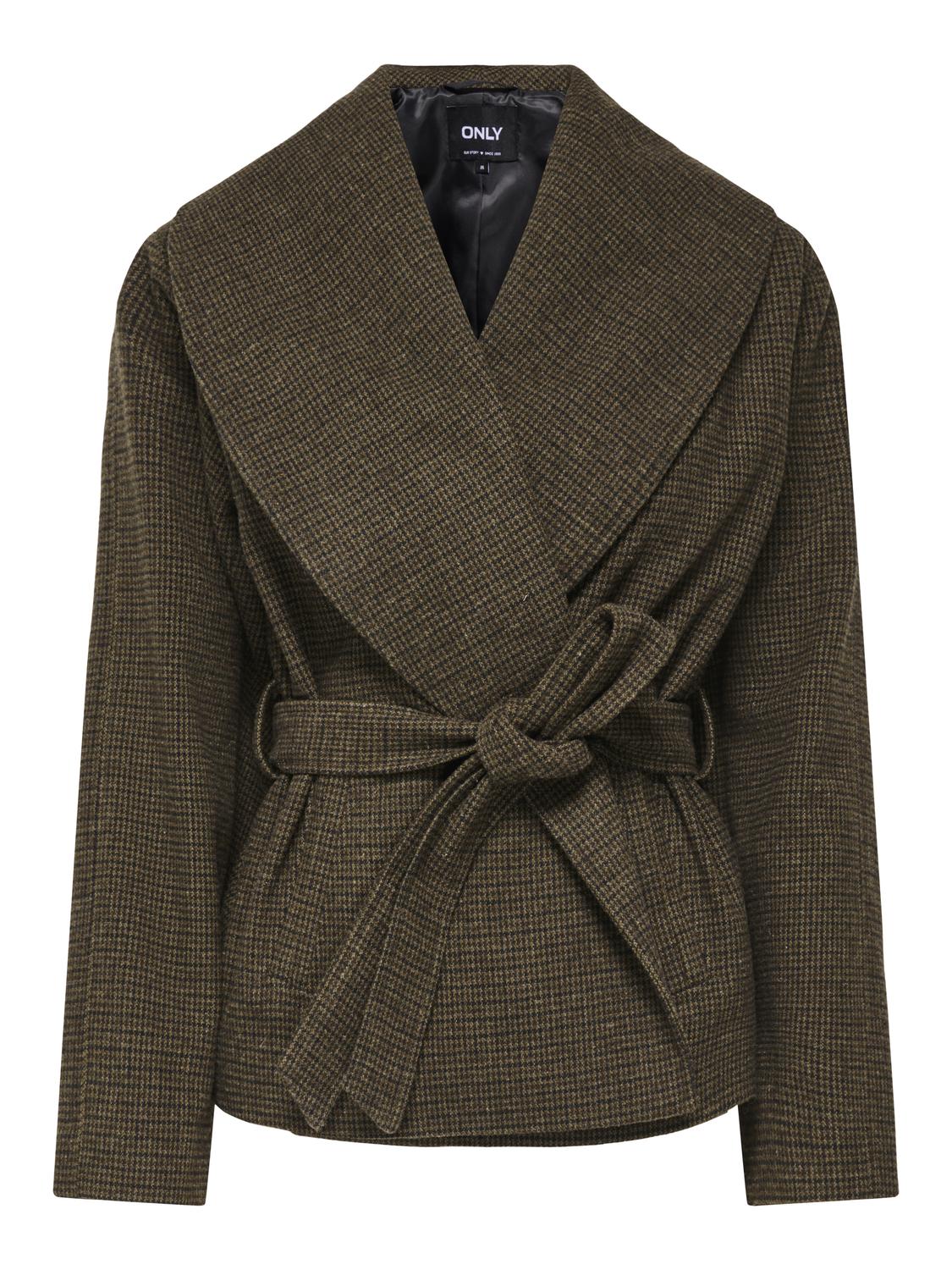 ONLAUGUSTA SHORT CHECK COAT OTW - 3