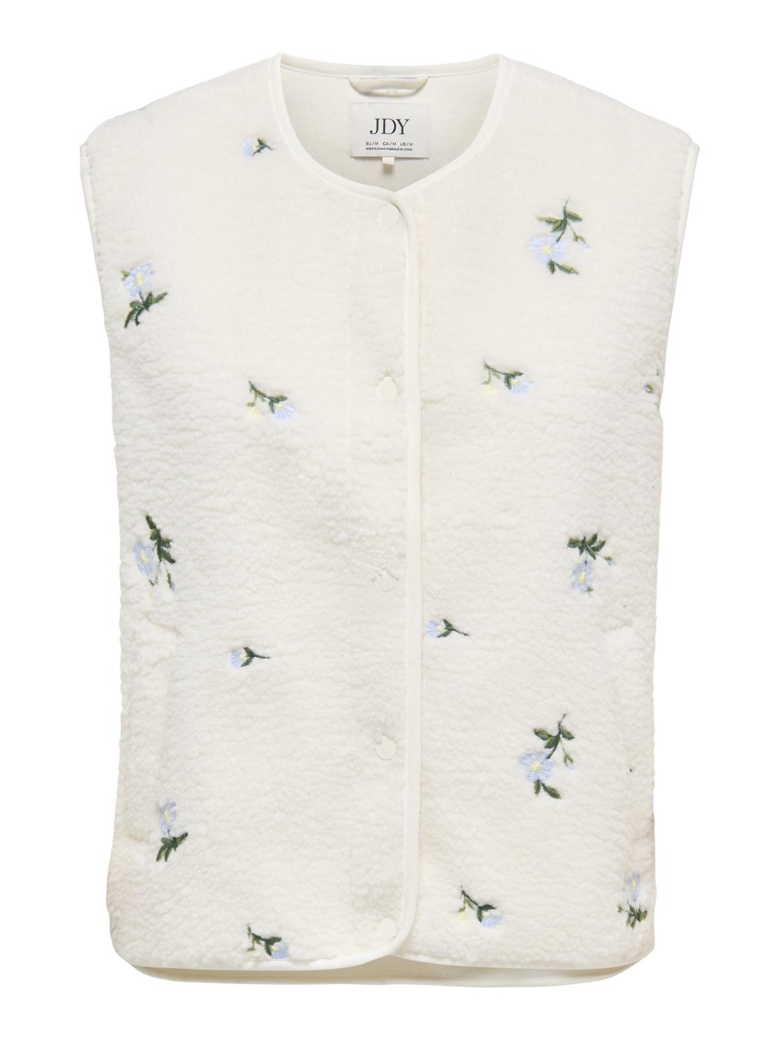 JDYSIMINA TEDDY FLOWER EMB WAISTCOAT OTW - 3
