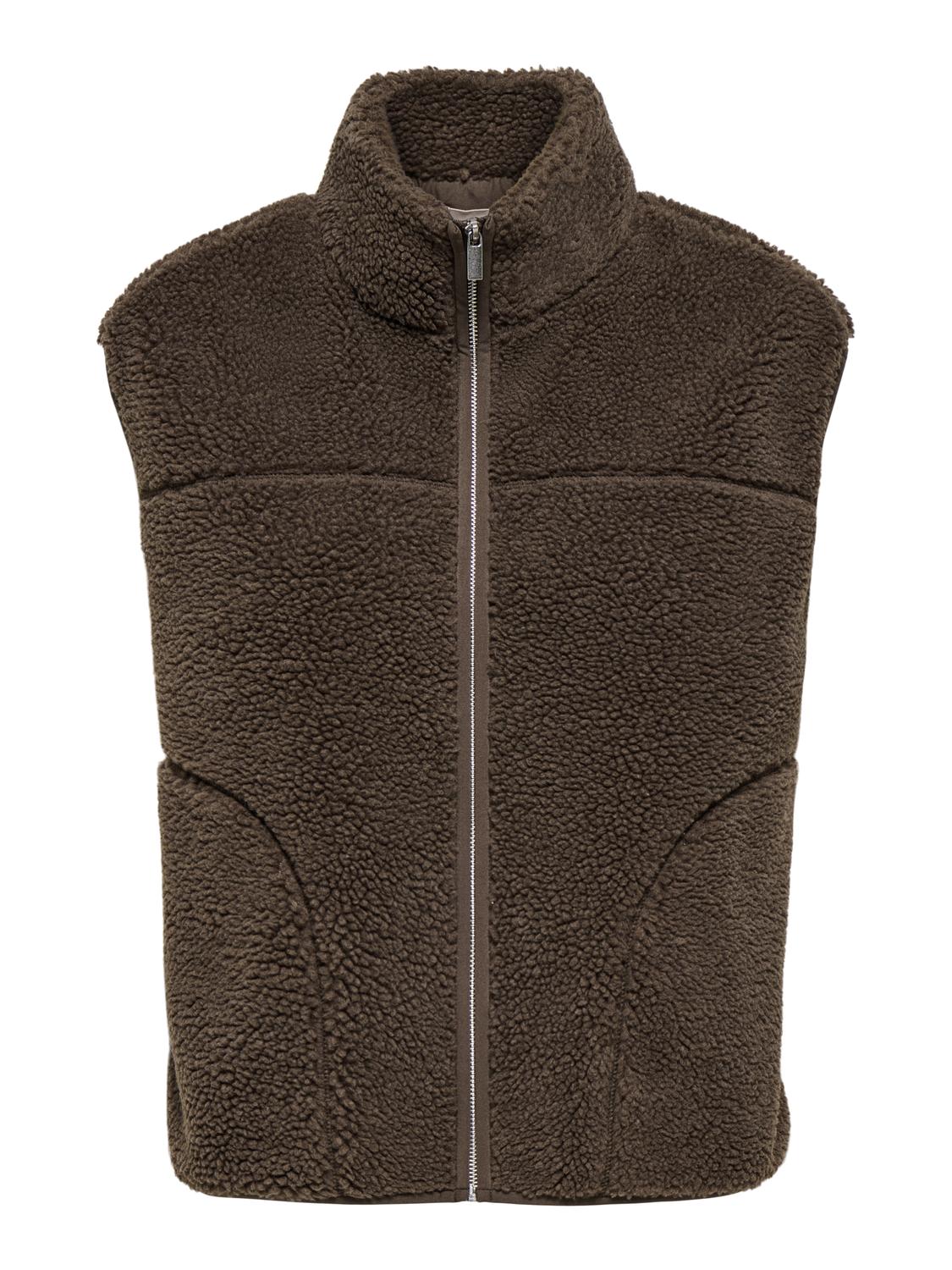 ONLBABY TEDDY HIGH ZIP VEST PNT NOOS