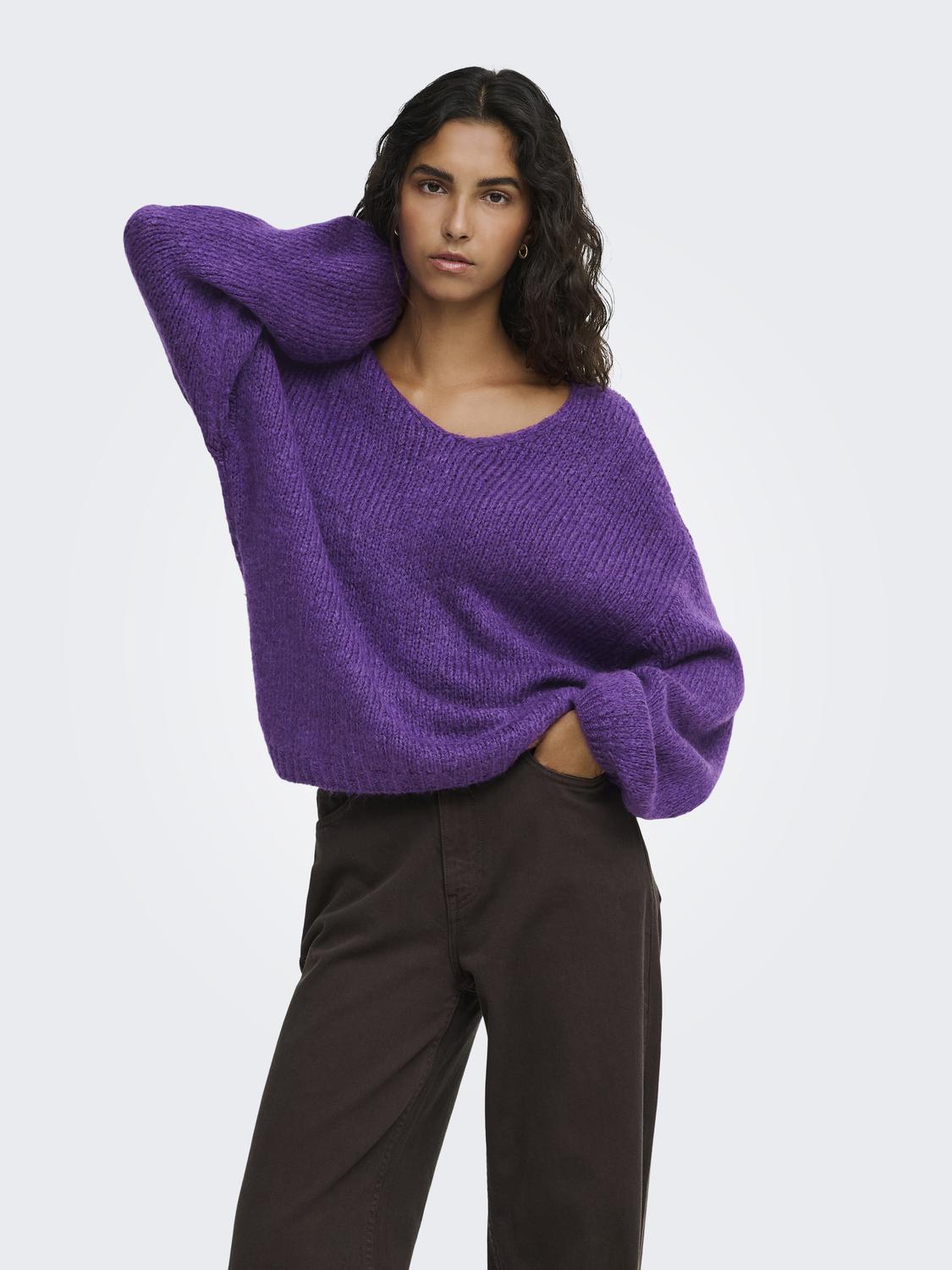 JDYDINEA L/S REVERSIBLE PULLOV. KNT NOOS