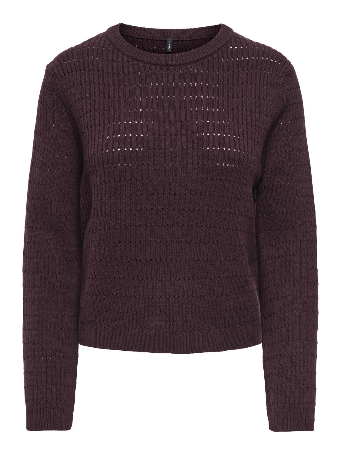 ONLAVIA LS O-NECK POINTELLE KNT - 3
