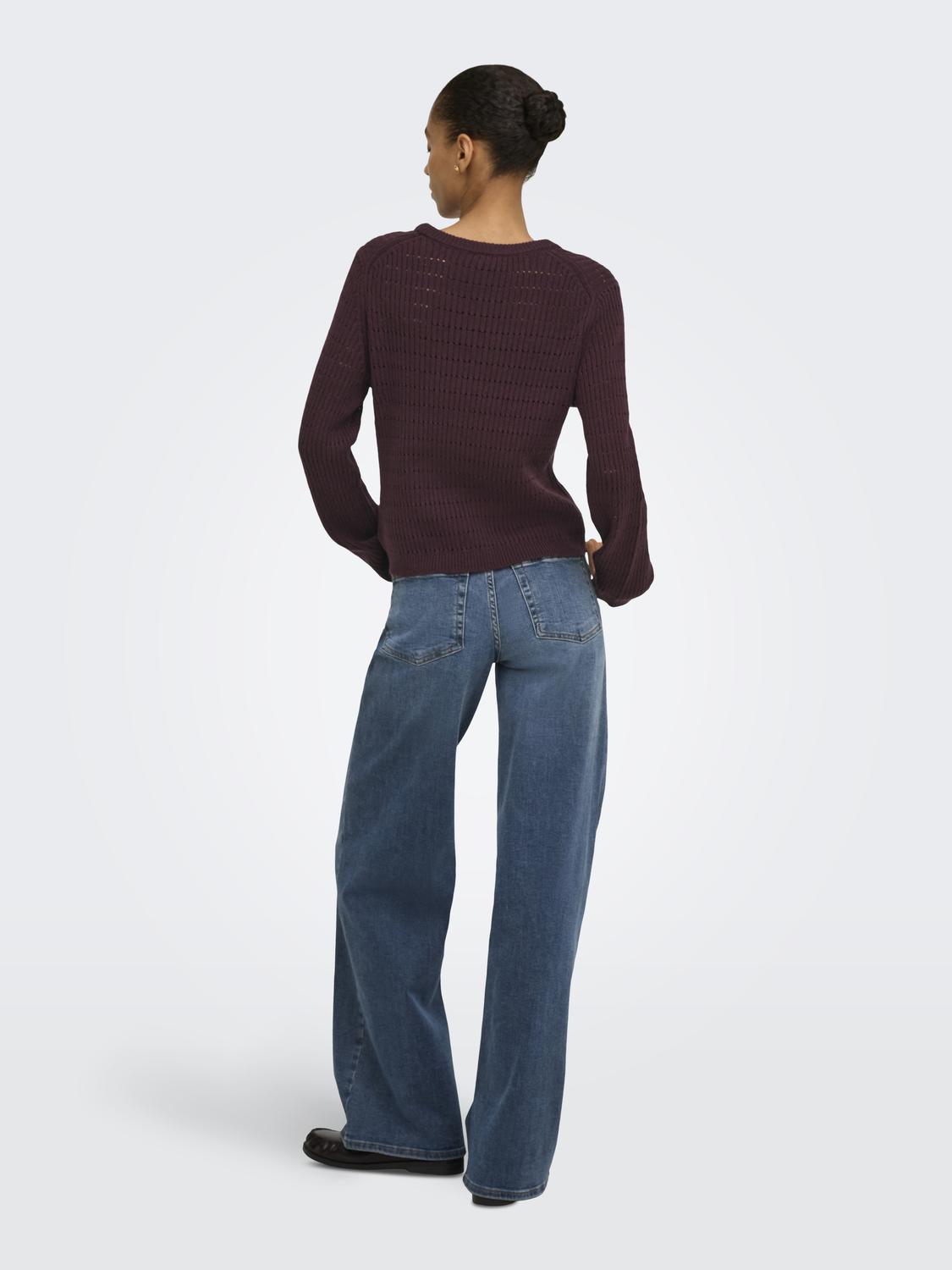 ONLAVIA LS O-NECK POINTELLE KNT - 2