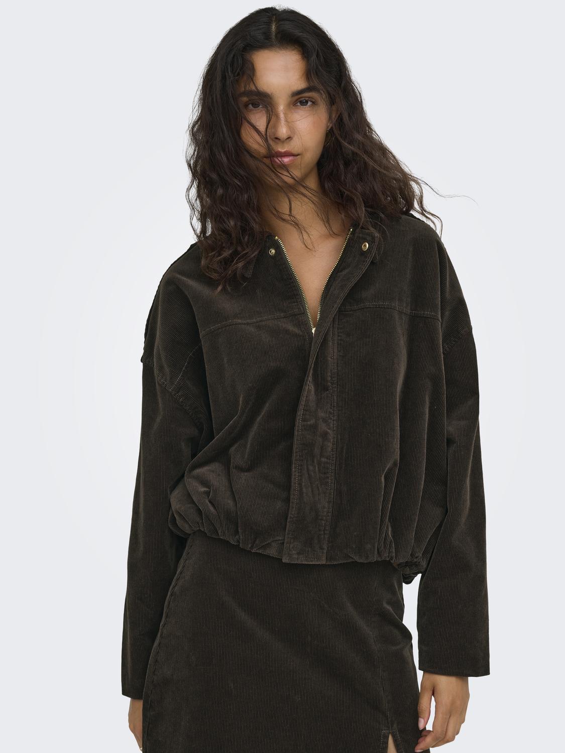 ONLMOON-FLORA L/S CORD BOMBER JACKET PNT - 5