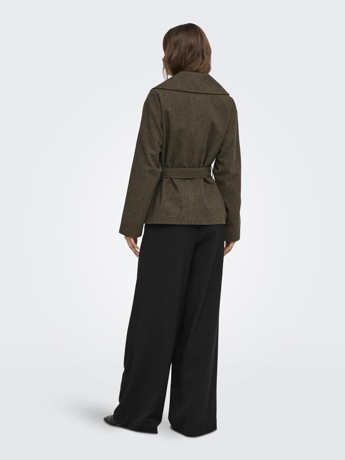ONLAUGUSTA SHORT CHECK COAT OTW - 2