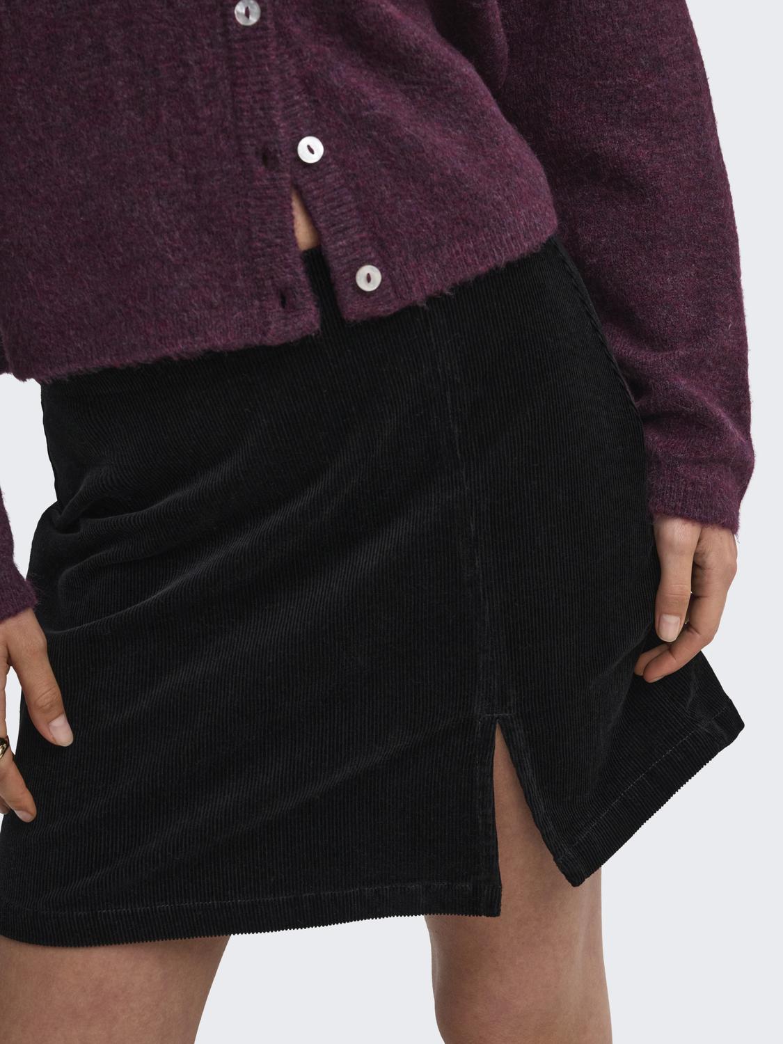 ONLFLORA HW CORD SHORT SLIT SKIRT PNT - 4