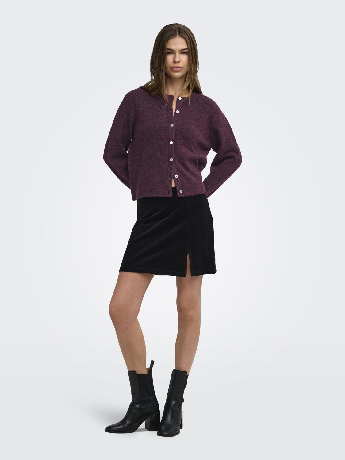 ONLFLORA HW CORD SHORT SLIT SKIRT PNT - 6