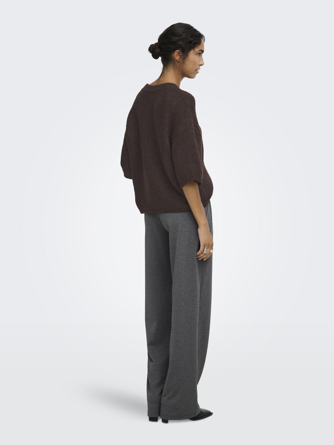 JDYDICTE S/S PULL O-NECK KNT NOOS - 2
