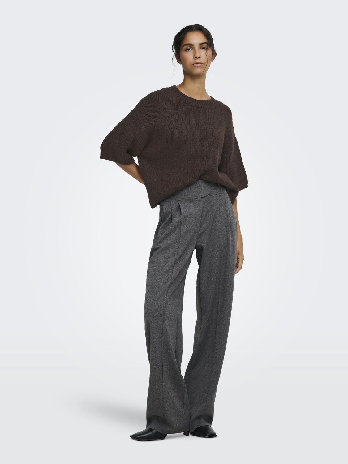 JDYDICTE S/S PULL O-NECK KNT NOOS - 6
