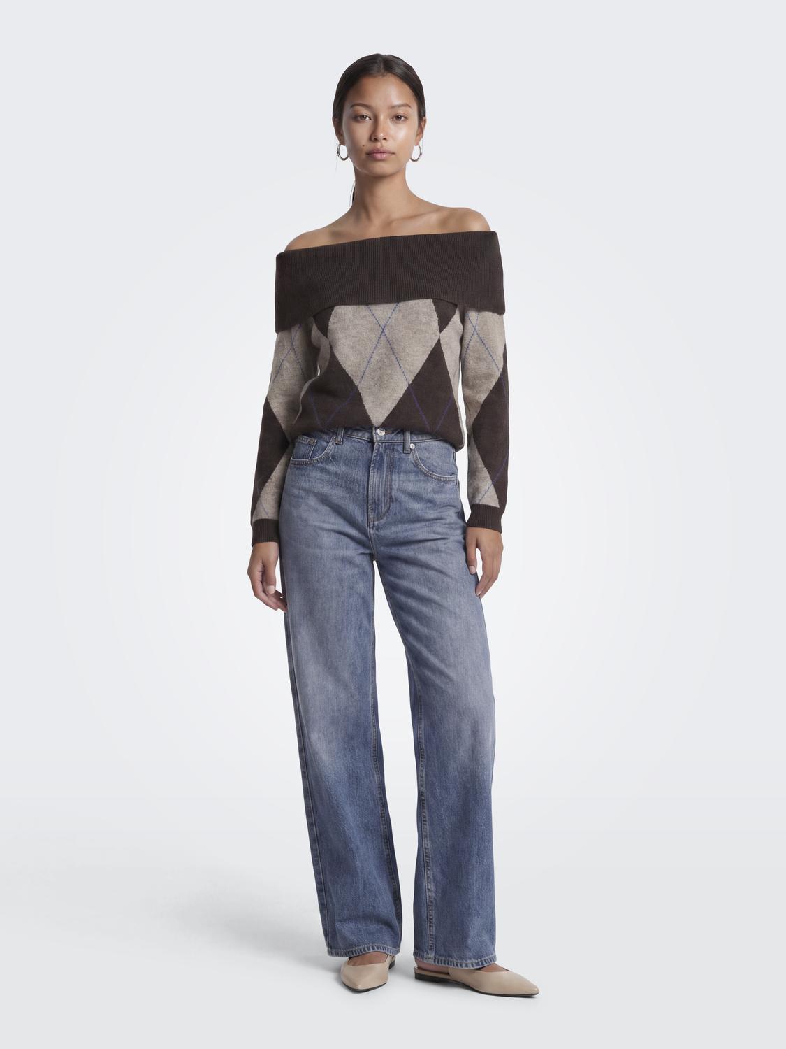 ONLALIVIA LS OFF SHOULDER KNT - 7