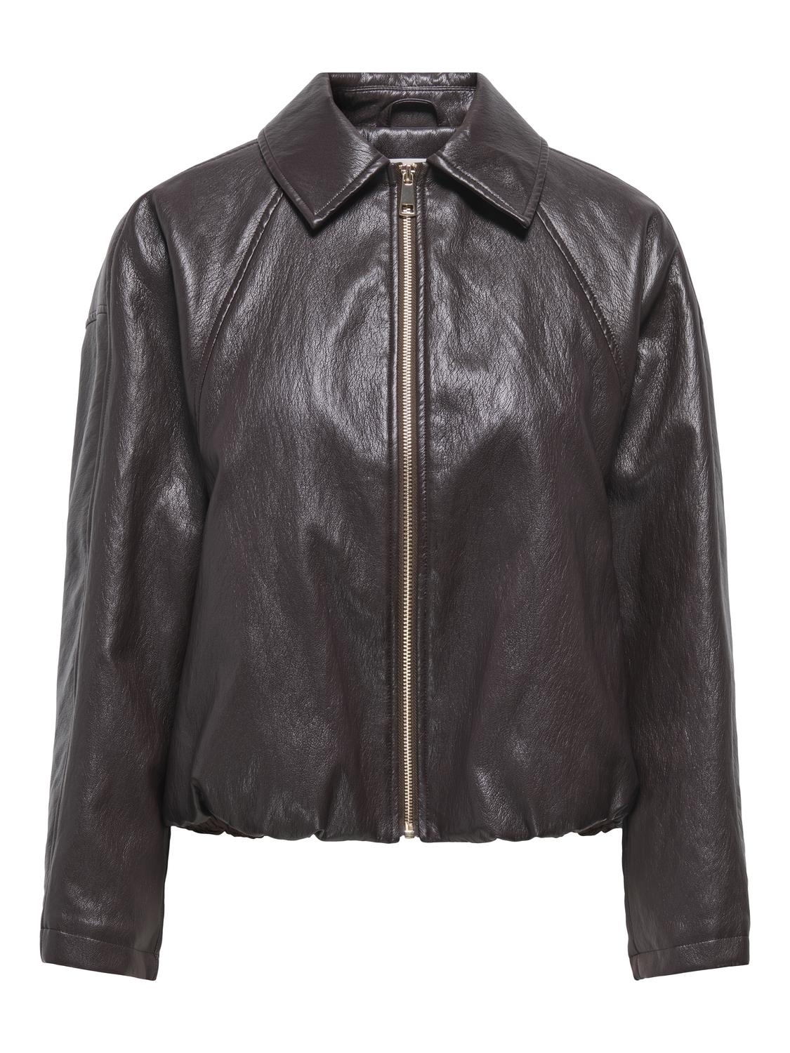 ONLMASJA FAUX LEATHER PADDED BOMBER PNT