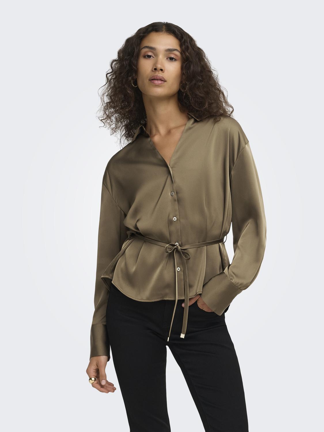 JDYARIA L/S V-NECK SHIRT WVN