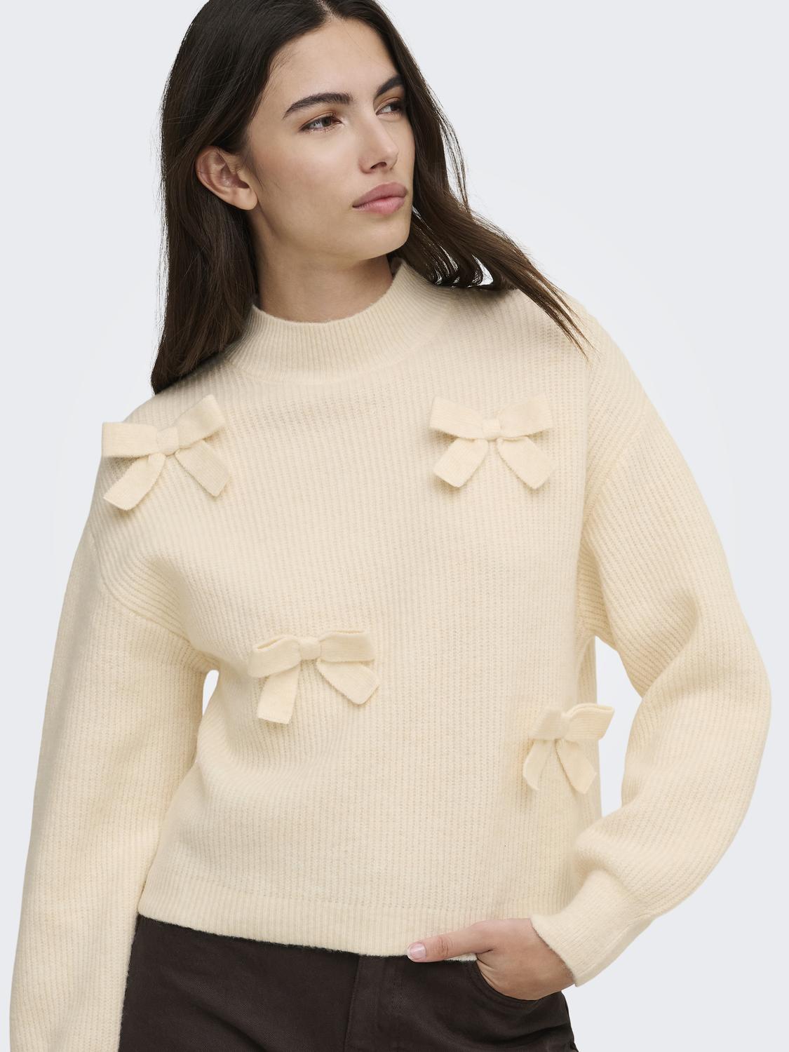 ONLLISA LS BOW PULLOVER KNT NOOS - 5
