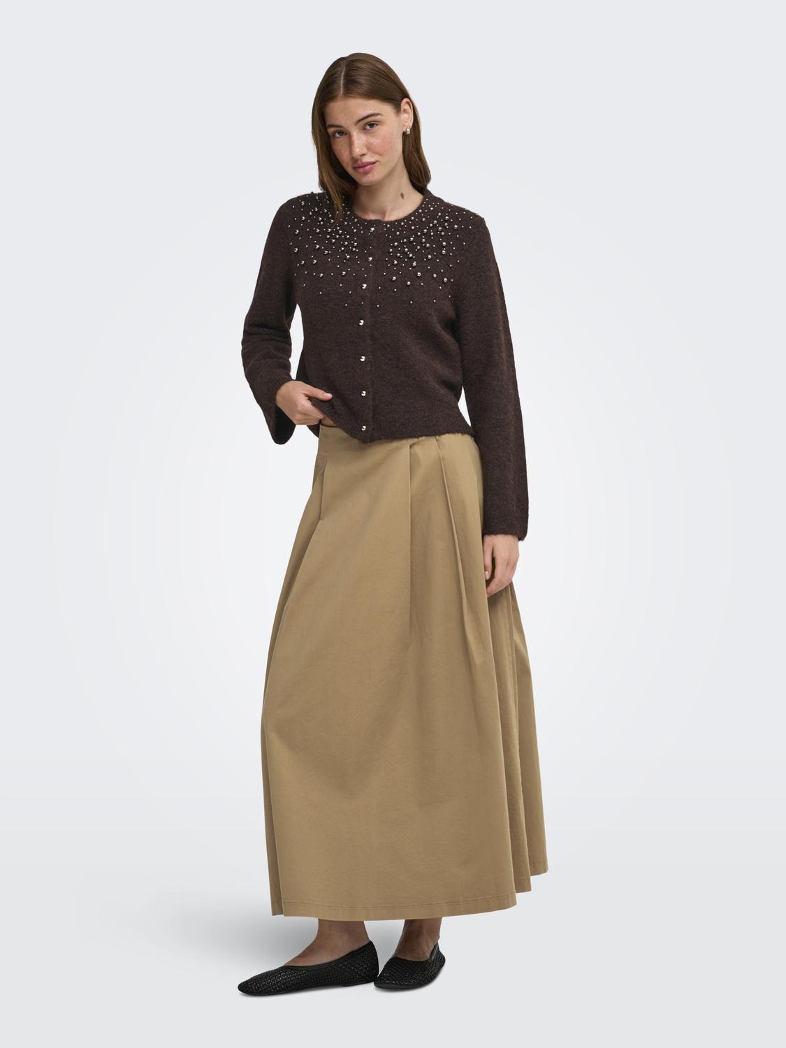 ONLMIGGIE LS O-NECK PEARL CARDI KNT NOOS - 6