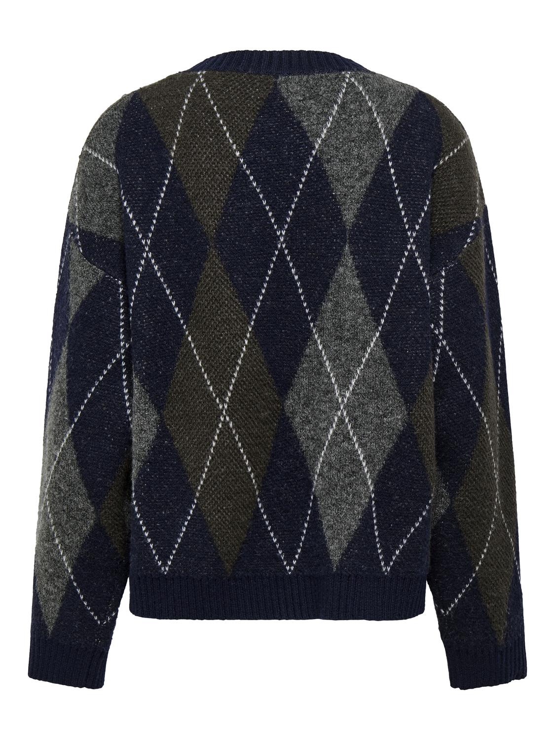 ONLRHOMBUS ARGYLE PULLOVER KNT NOOS - 3