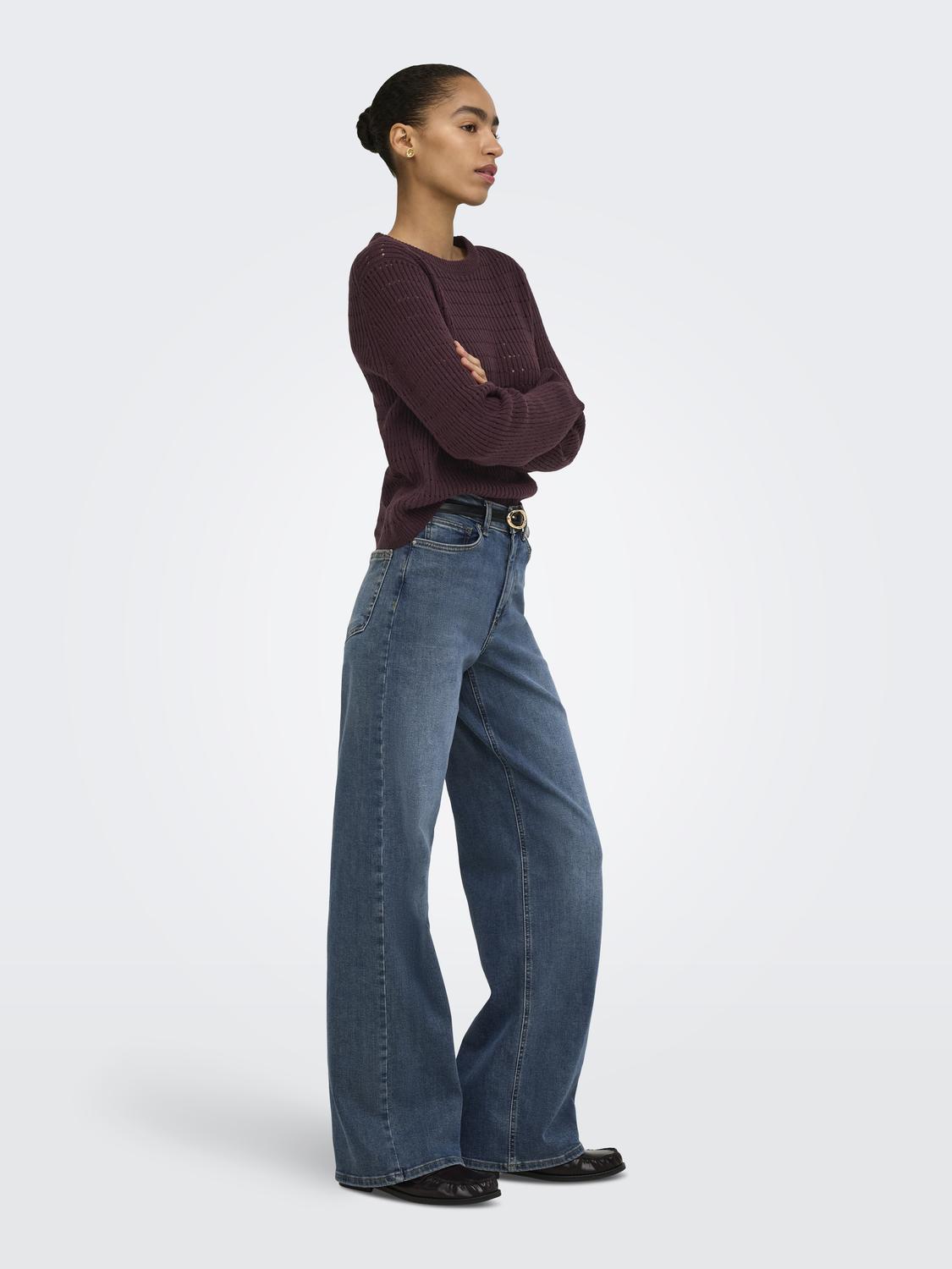 ONLAVIA LS O-NECK POINTELLE KNT - 6