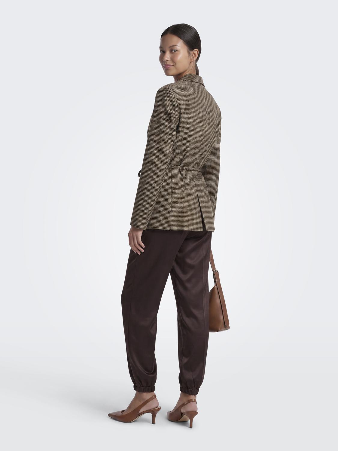 ONLNELLA L/S BELT CHECK BLAZER CC TLR - 2