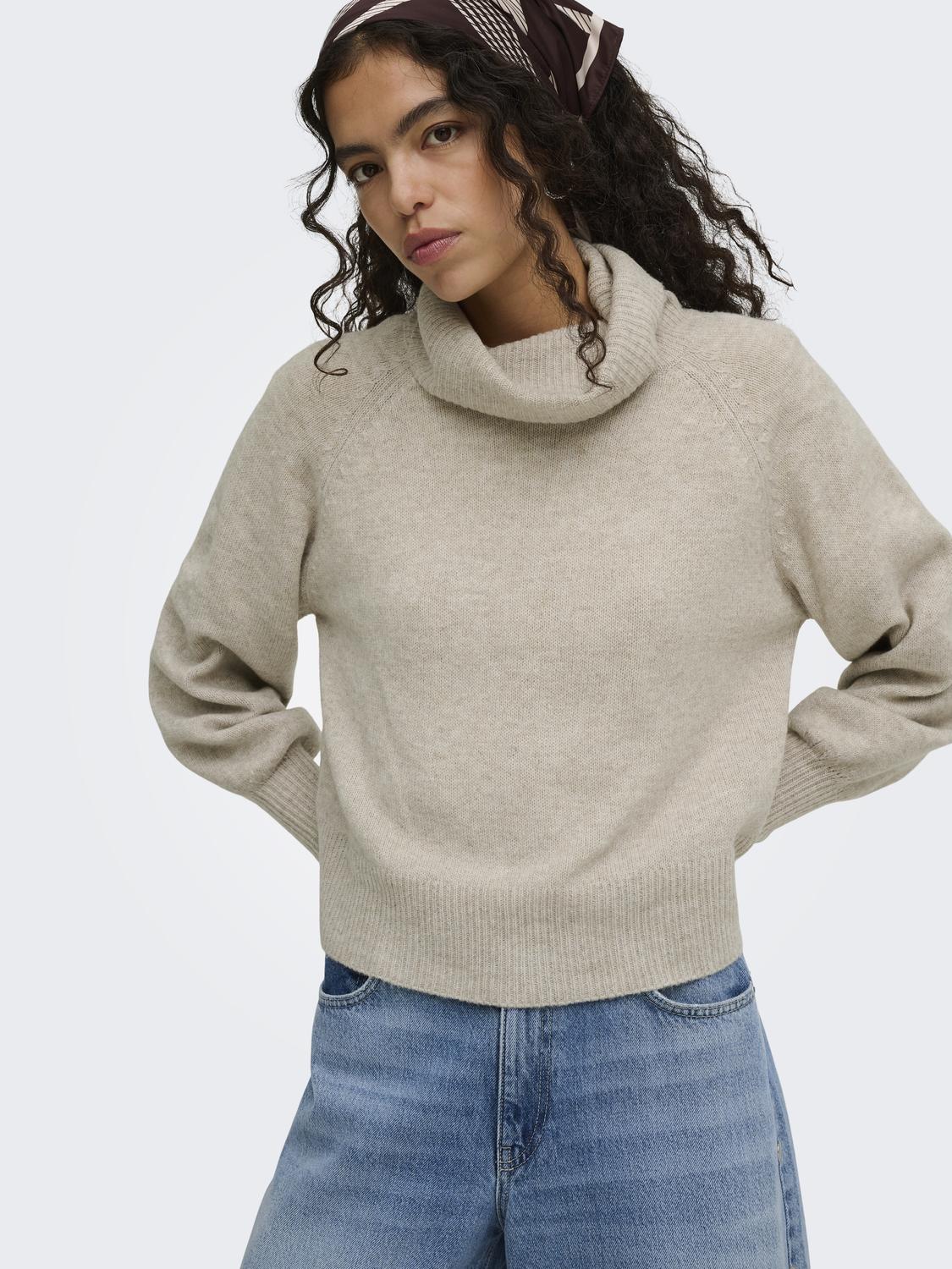 ONLOLIVIA LS ROLL NECK CC KNT - 5