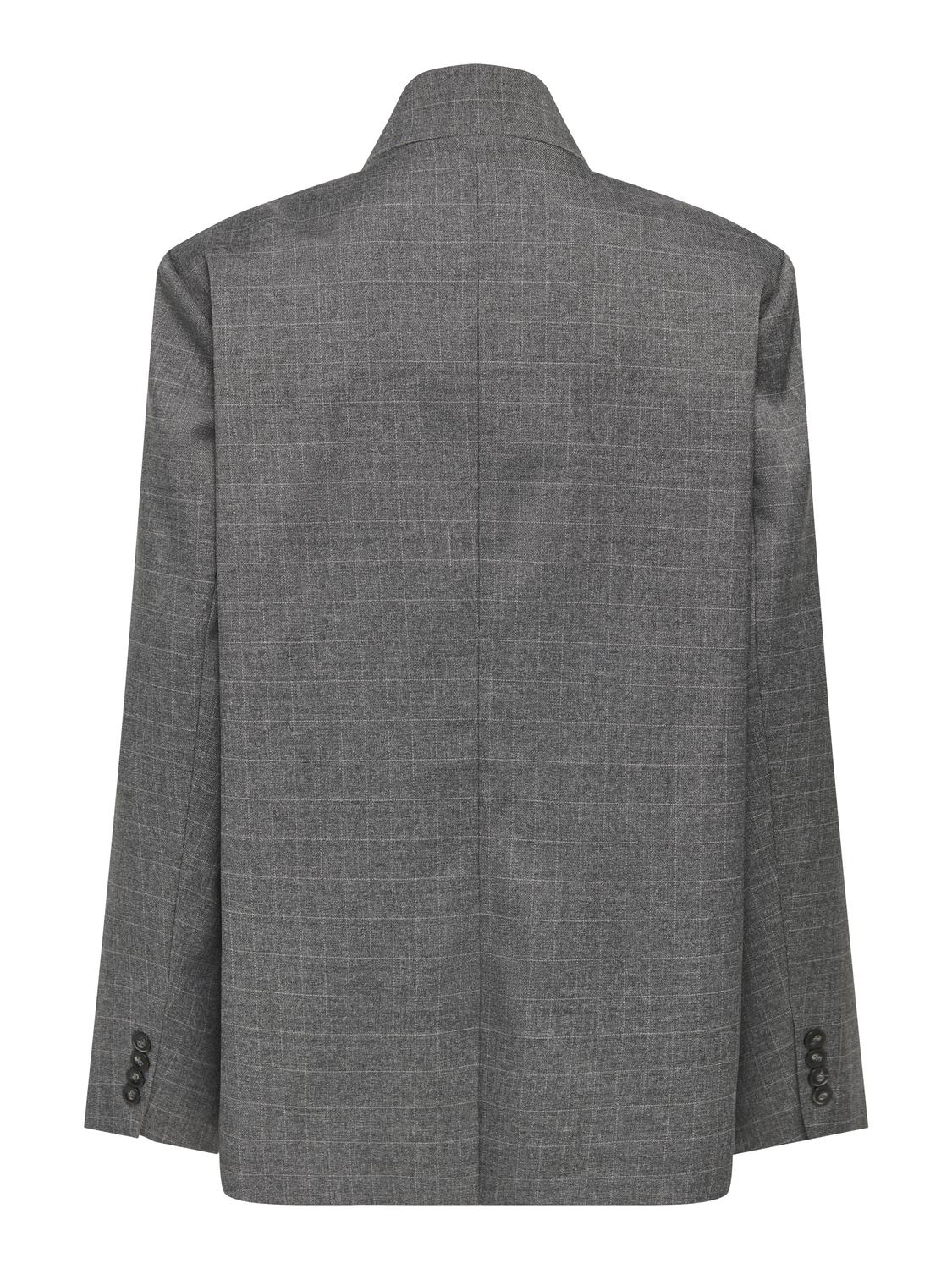 STUCOMO 1-BUTTON CHECK BLAZER TLR UG - 3