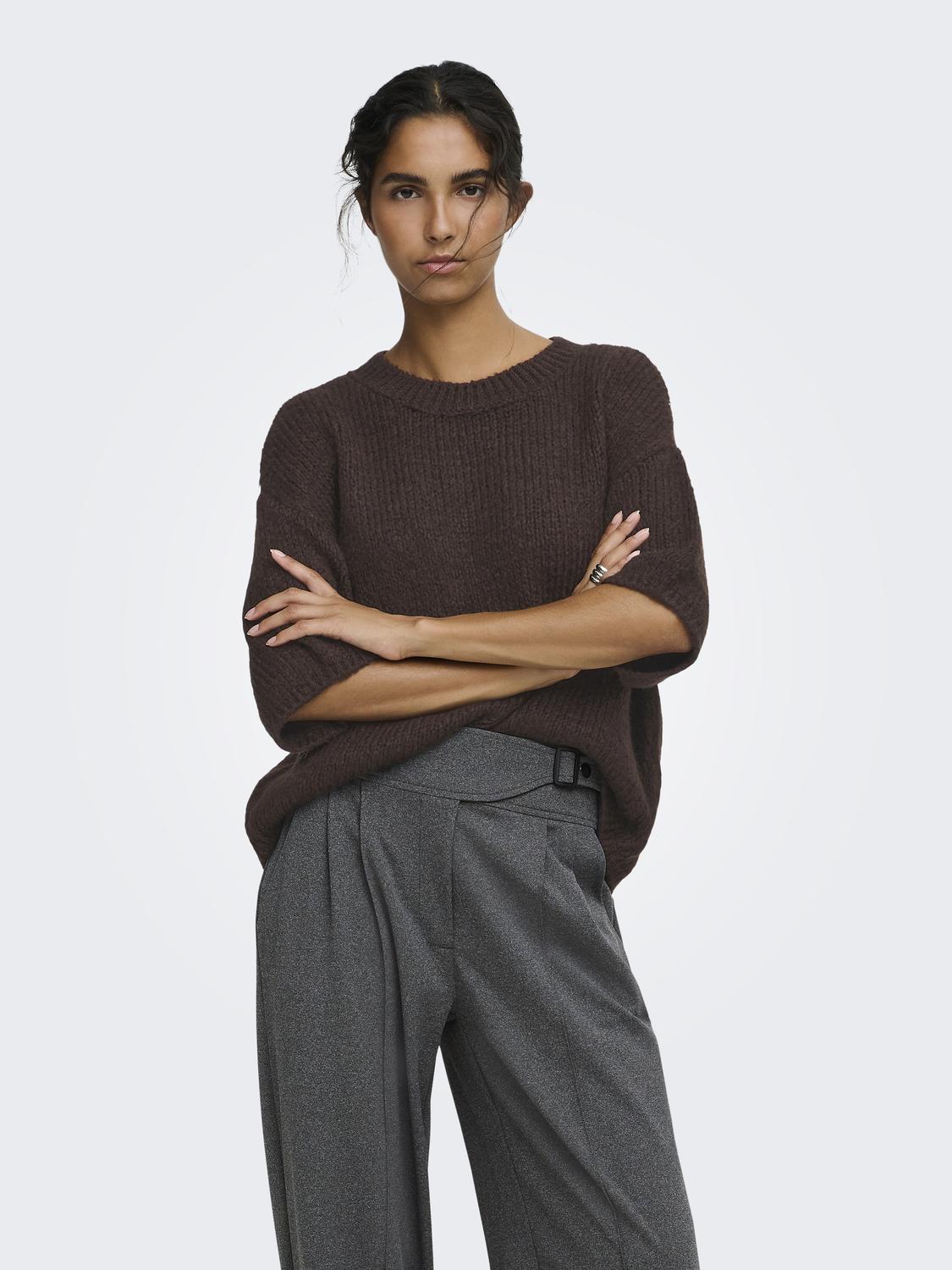 JDYDICTE S/S PULL O-NECK KNT NOOS