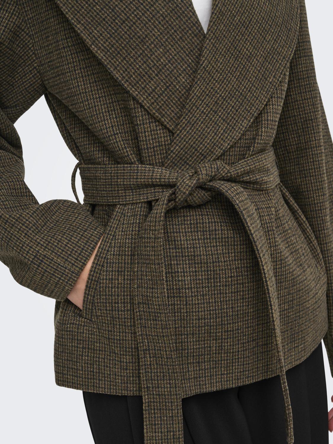 ONLAUGUSTA SHORT CHECK COAT OTW - 4