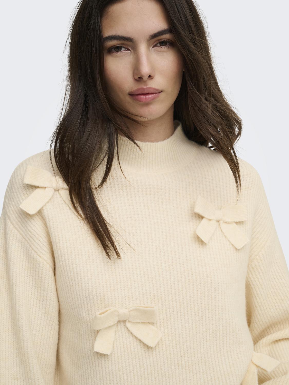 ONLLISA LS BOW PULLOVER KNT NOOS - 4
