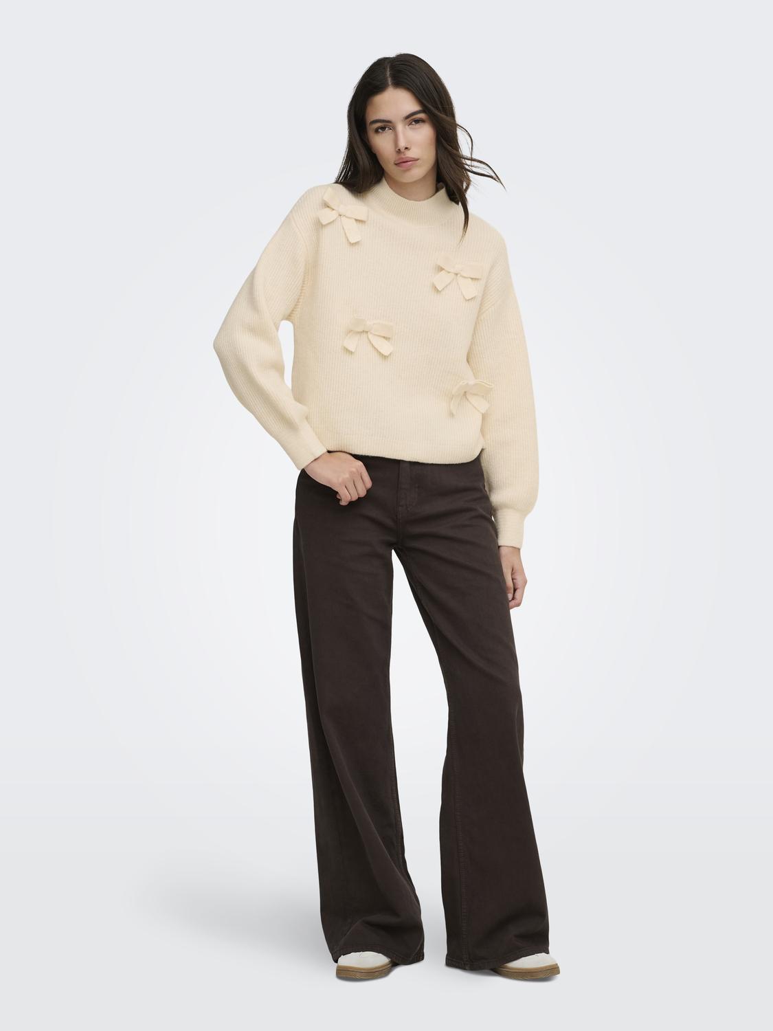 ONLLISA LS BOW PULLOVER KNT NOOS - 6